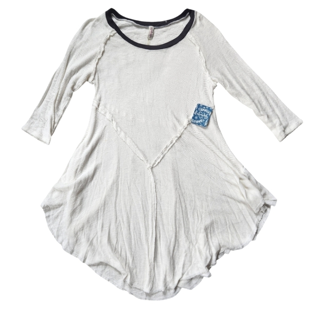 New with Tags Free People Intimately Weekend Layering Top in Snow Combo sz S - Picture 2 of 7